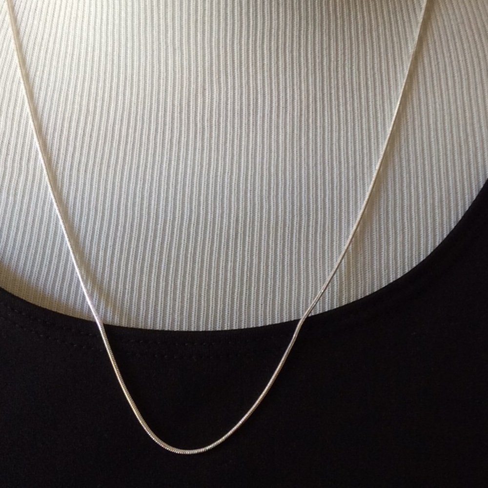 Ladies Necklace Chain, Silver Necklace, 21”